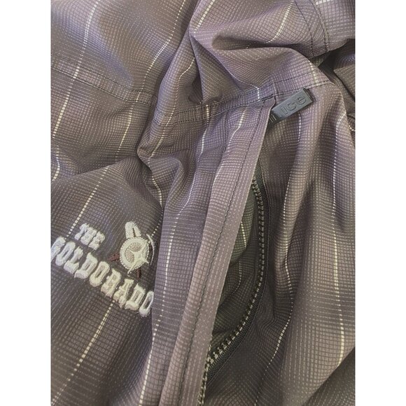 Sunice Y2K Reversible Golf Pullover Jacket Mens L Black/Gray Stripe Windbreaker - Picture 8 of 14